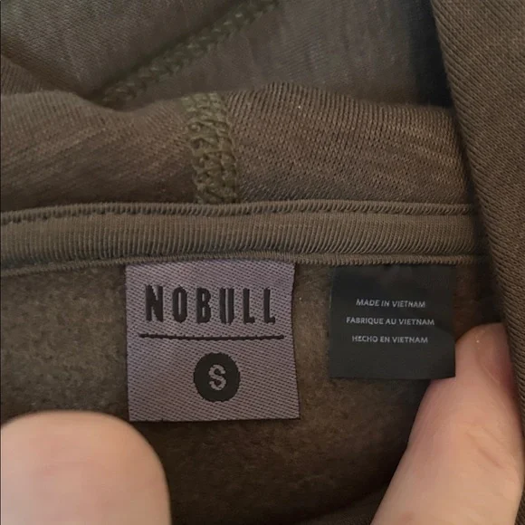 NOBULL Dark Olive Pullover Hoodie Activewear Size Small Activewear - Picture 5 of 10